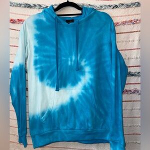 Rue21 Vibrant Blue Tie Dye Hoodie
